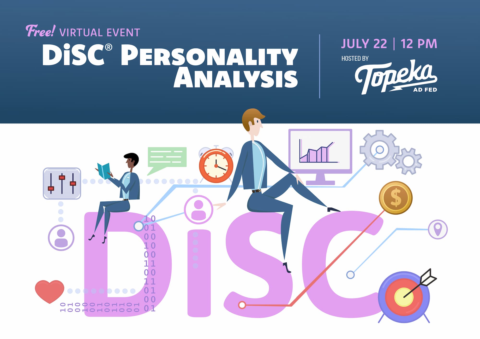 DiSC Personality Analysis, July 22nd at 12pm | Virtual Event | Hosted by Topeka AdFed